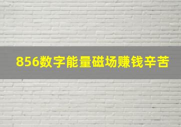 856数字能量磁场赚钱辛苦