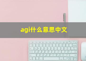 agi什么意思中文