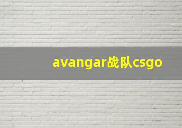 avangar战队csgo