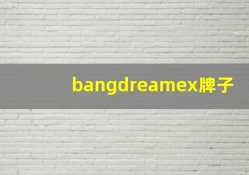 bangdreamex牌子