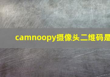 camnoopy摄像头二维码是