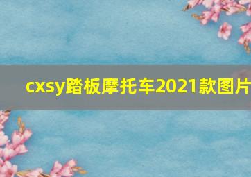 cxsy踏板摩托车2021款图片