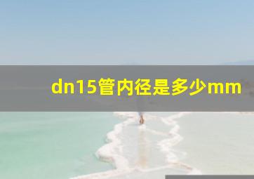 dn15管内径是多少mm