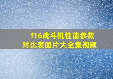 f16战斗机性能参数对比表图片大全集视频