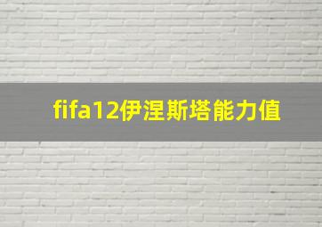 fifa12伊涅斯塔能力值