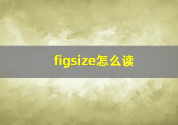 figsize怎么读