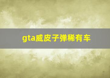 gta威皮子弹稀有车