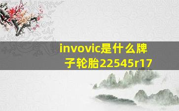 invovic是什么牌子轮胎22545r17