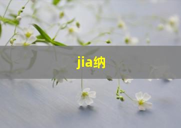 jia纳