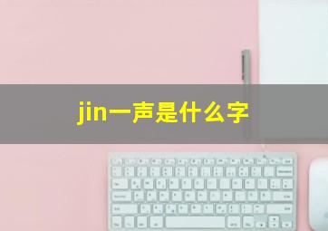 jin一声是什么字