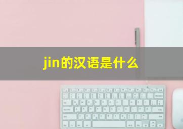 jin的汉语是什么