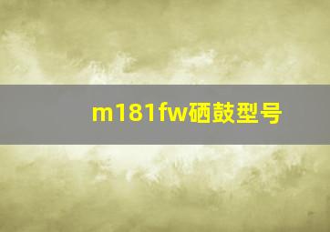 m181fw硒鼓型号