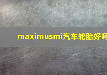 maximusmi汽车轮胎好吗