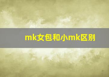 mk女包和小mk区别