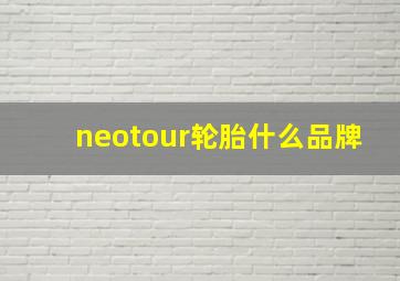 neotour轮胎什么品牌