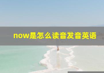 now是怎么读音发音英语