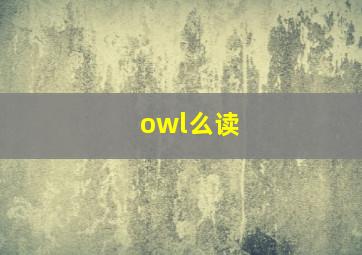 owl么读