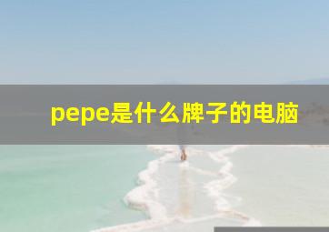 pepe是什么牌子的电脑