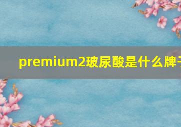 premium2玻尿酸是什么牌子