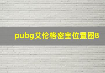 pubg艾伦格密室位置图8