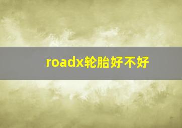 roadx轮胎好不好