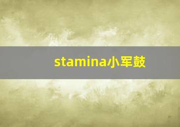 stamina小军鼓