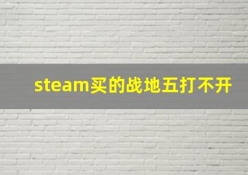 steam买的战地五打不开