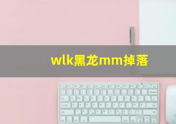 wlk黑龙mm掉落