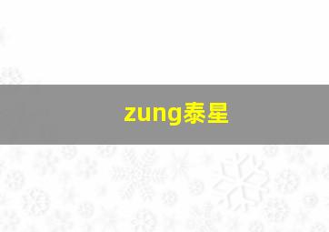 zung泰星