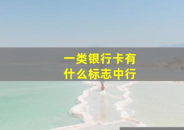 一类银行卡有什么标志中行