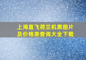 上海直飞荷兰机票图片及价格表查询大全下载