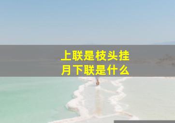 上联是枝头挂月下联是什么