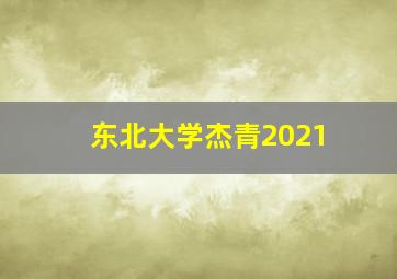 东北大学杰青2021