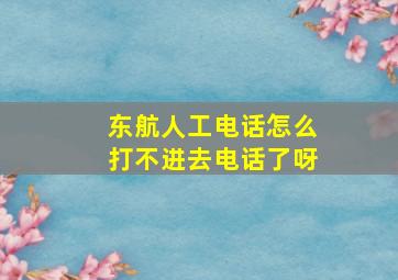 东航人工电话怎么打不进去电话了呀