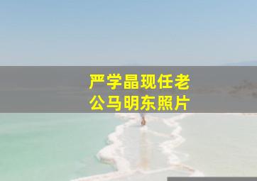 严学晶现任老公马明东照片