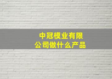 中冠模业有限公司做什么产品