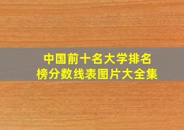 中国前十名大学排名榜分数线表图片大全集