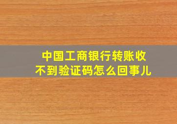 中国工商银行转账收不到验证码怎么回事儿