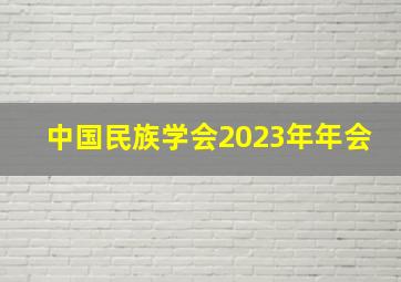 中国民族学会2023年年会