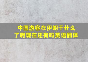 中国游客在伊朗干什么了呢现在还有吗英语翻译