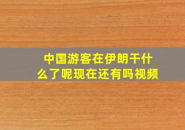 中国游客在伊朗干什么了呢现在还有吗视频