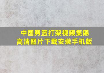 中国男篮打架视频集锦高清图片下载安装手机版