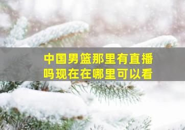 中国男篮那里有直播吗现在在哪里可以看