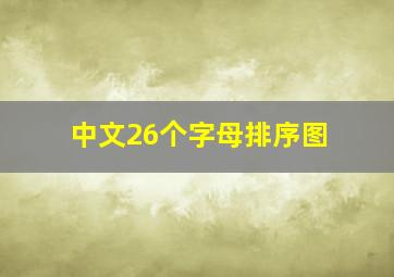 中文26个字母排序图