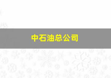 中石油总公司