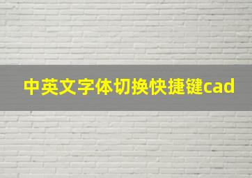 中英文字体切换快捷键cad