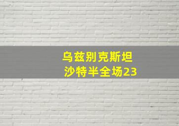 乌兹别克斯坦沙特半全场23