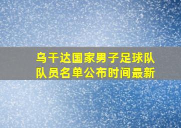 乌干达国家男子足球队队员名单公布时间最新