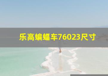 乐高蝙蝠车76023尺寸