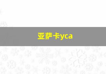 亚萨卡yca